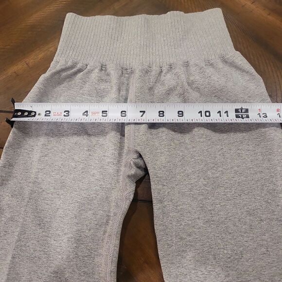 Free People Good Karma Heather Grey Leggings/Pants M/L - Picture 6 of 6